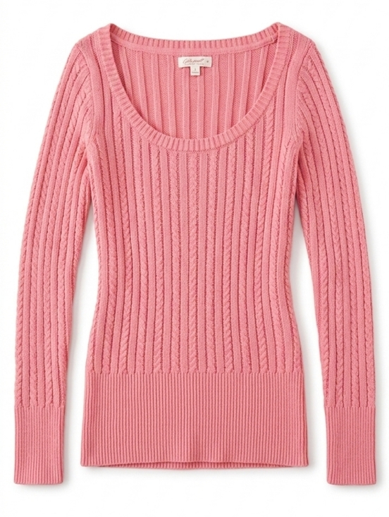 Old Navy Sweaters - Old Navy Pink Knit Scoop Neck Sweater